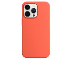 iPhone 13 Pro Silicone Case s MagSafe - Nectarine design (oranžový)