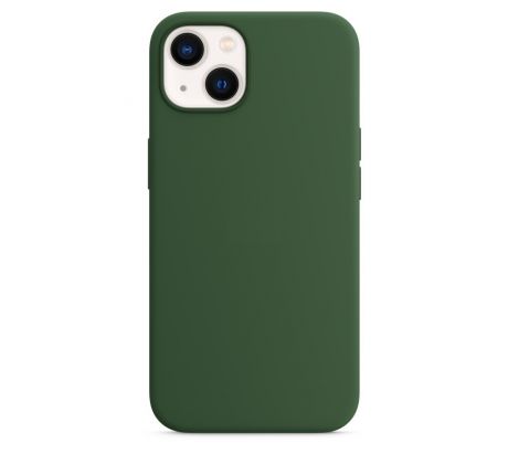 iPhone 13 Silicone Case s MagSafe - Clover design (zelený)