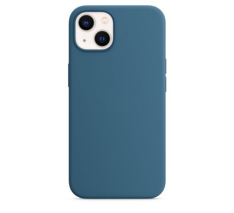 iPhone 13 mini Silicone Case s MagSafe - Blue Jay design (modrý)