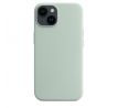 iPhone 14 Plus Silicone Case s MagSafe - Succulent design (zelený)