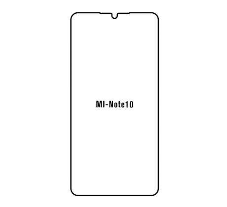 Hydrogel - ochranná fólia - Xiaomi Mi Note 10  (case friendly)