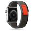 REMIENOK TECH-PROTECT NYLON APPLE WATCH 4 / 5 / 6 / 7 / 8 / 9 / SE / ULTRA 1 / 2 (42 / 44 / 45 / 49 MM) BLACK/ORANGE