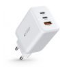 SIEŤOVÁ NABÍJAČKA NA MOBIL A TABLET TECH-PROTECT C65W 3-PORT NETWORK CHARGER PD65W/QC3.0 WHITE