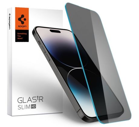 OCHRANNÉ TVRDENÉ SKLO SPIGEN GLAS.TR SLIM iPhone 14 Pro PRIVACY