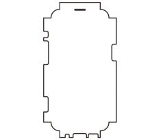 Hydrogel - matná ochranná fólia - iPhone 14, typ výrezu 3