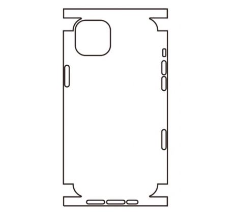 Hydrogel - matná zadná ochranná fólia - iPhone 14 Plus, typ výrezu 6