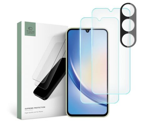 3PACK OCHRANNÝCH SKIEL TECH-PROTECT SUPREME SET SAMSUNG GALAXY A34 5G CLEAR