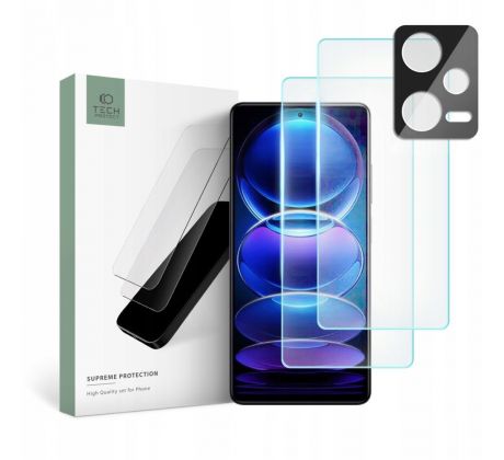 3PACK OCHRANNÝCH SKIEL TECH-PROTECT SUPREME SET XIAOMI REDMI NOTE 12 PRO 5G / 12 PRO+ PLUS 5G CLEAR