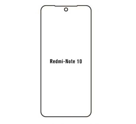 UV Hydrogel s UV lampou - ochranná fólia - Xiaomi Redmi Note 10  