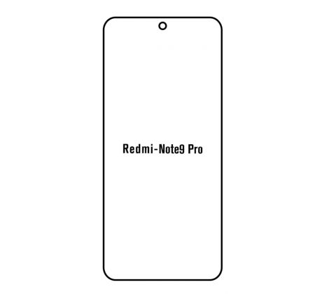 UV Hydrogel s UV lampou - ochranná fólia - Xiaomi Redmi Note 9 Pro  