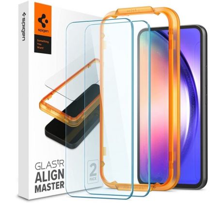 2PACK SET OCHRANNÝCH SKIEL SPIGEN ALM GLAS.TR 2-PACK SAMSUNG GALAXY A54 5G CLEAR