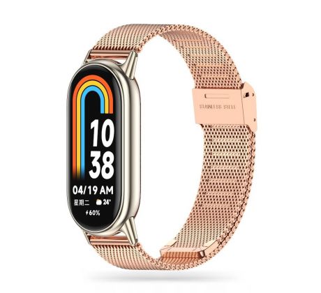 REMIENOK TECH-PROTECT MILANESEBAND XIAOMI SMART BAND 8 / 8 NFC ROSE GOLD