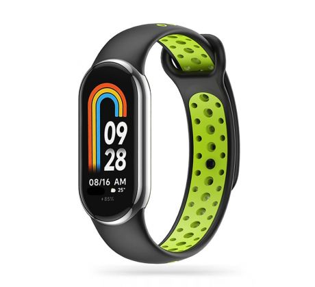 REMIENOK TECH-PROTECT SOFTBAND XIAOMI SMART BAND 8 / 9 NFC BLACK/LIME