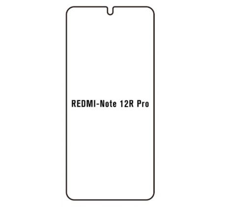 Hydrogel - matná ochranná fólia - Xiaomi Redmi Note 12R Pro