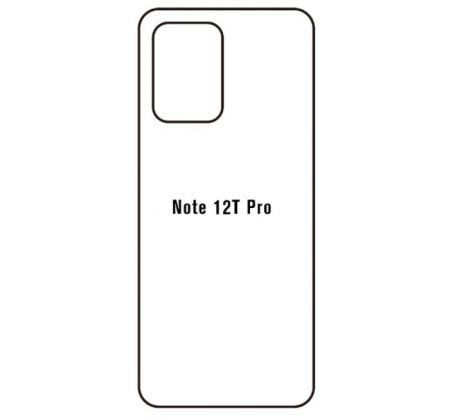 Hydrogel - matná zadná ochranná fólia - Xiaomi Redmi Note 12T Pro