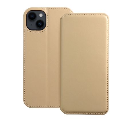 Dual Pocket book  iPhone 14 Plus  zlatý