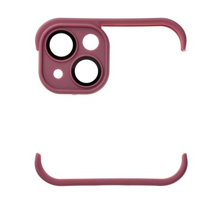 Bumper s ochranou zadnej kamery pre  iPhone 13 cherry
