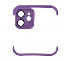 Bumper s ochranou kamery pre  iPhone 12  fialový