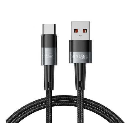 KÁBEL TECH-PROTECT ULTRABOOST TYPE-C CABLE 66W/6A 100CM GREY