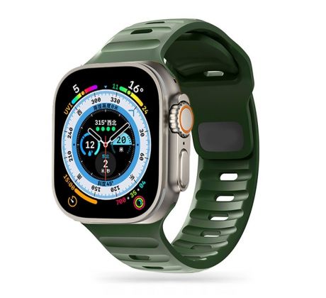 REMIENOK TECH-PROTECT ICONBAND LINE APPLE WATCH 4 / 5 / 6 / 7 / 8 / 9 / SE (38 / 40 / 41 MM) ARMY GREEN