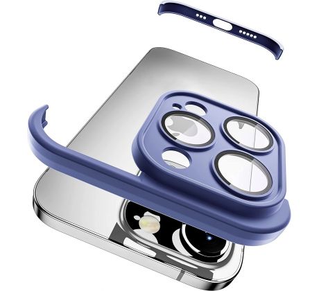 Bumper s ochranou zadnej kamery pre  iPhone 12 Pro modrý