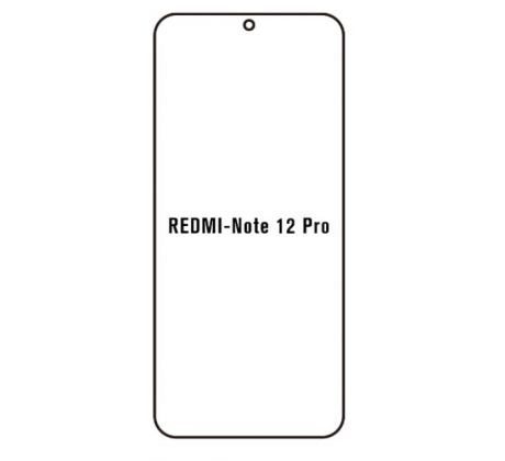 Hydrogel - matná ochranná fólia - Xiaomi Redmi Note 12 Pro 4G