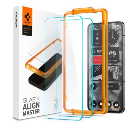 2PACK SET OCHRANNÝCH SKIEL SPIGEN ALM GLAS.TR 2-PACK NOTHING PHONE 2 CLEAR