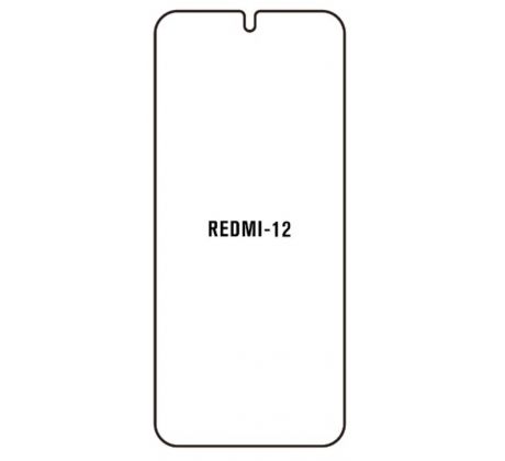 Hydrogel - ochranná fólia - Xiaomi Redmi 12 5G (case friendly) 