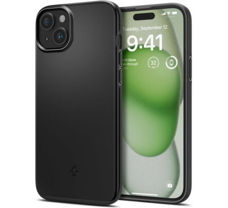 KRYT SPIGEN THIN FIT iPhone 15 Plus BLACK