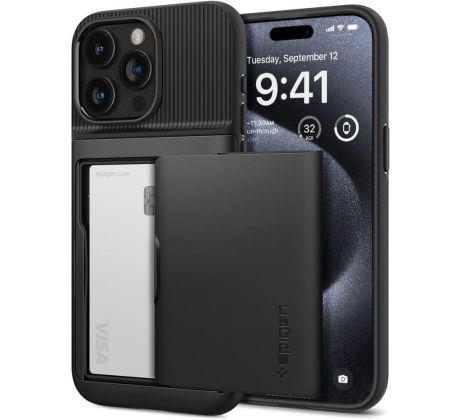 KRYT SPIGEN SLIM ARMOR CS iPhone 15 Pro BLACK