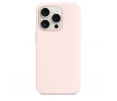 iPhone 15 Pro Silicone Case s MagSafe - Light Pink design (ružový)