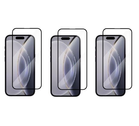 2+1 ZADARMO! 3PACK 3D Ochranné tvrdené sklo - Apple iPhone 15