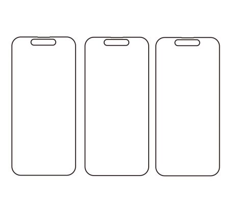 3PACK - Hydrogel - 3x ochranná fólia - iPhone 15 Pro 
