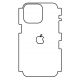Hydrogel - matná zadná ochranná fólia - iPhone 15 Pro Max