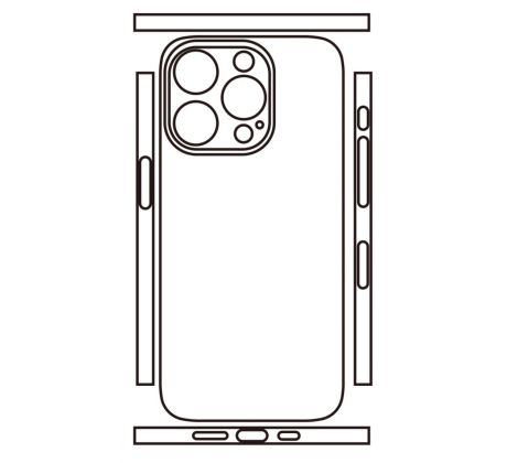 Hydrogel - zadná ochranná fólia - iPhone 15 Pro 