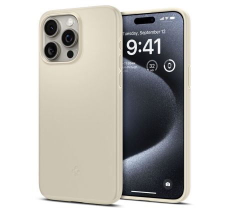 KRYT SPIGEN THIN FIT iPhone 15 Pro MUTE BEIGE