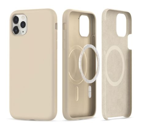 KRYT TECH-PROTECT SILICONE MAGSAFE iPhone 11 Pro BEIGE