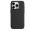 iPhone 15 Pro Max Silicone Case s MagSafe - Black design (čierny)