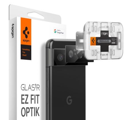 OCHRANNÉ SKLO ZADNEJ KAMERY SPIGEN OPTIK.TR ”EZ FIT” CAMERA PROTECTOR 2-PACK GOOGLE PIXEL 8 BLACK