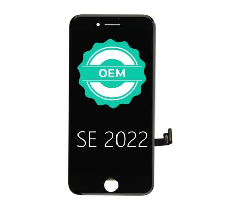 Čierny LCD displej iPhone SE 2022 + dotyková doska OEM 