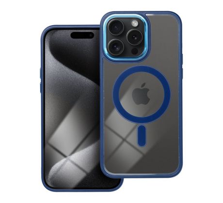 Color Edge Mag Cover  s MagSafe  iPhone 15 Pro Max  tmavomodrý modrý