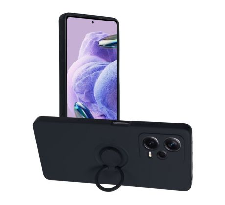 SILICONE RING Case  Xiaomi Redmi Note 12 Pro+ 5G čierny