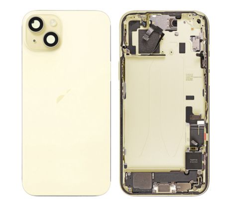 Apple iPhone 15 - Zadný housing s predinštalovanými dielmi (yellow) 