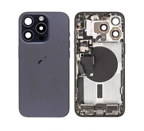 Apple iPhone 14 Pro - Zadný housing s predinštalovanými dielmi (Deep Purple)