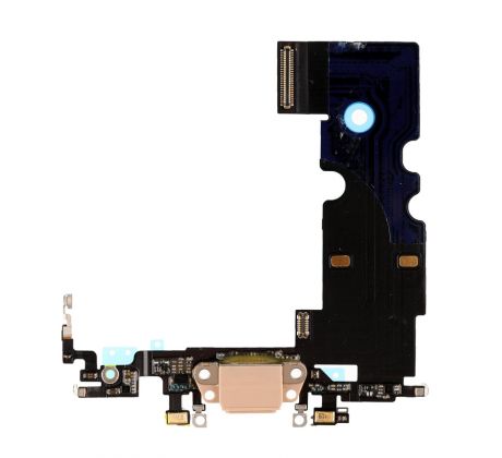 iPhone 8 - Dokovací nabíjací flex s mikrofónom - zlatý