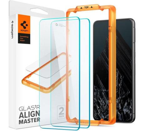 2PACK SET OCHRANNÝCH SKIEL SPIGEN ALM GLAS.TR 2-PACK GOOGLE PIXEL 8 PRO CLEAR