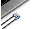 KÁBEL TECH-PROTECT ULTRABOOST LED TYPE-C CABLE 66W/6A 100CM BLUE