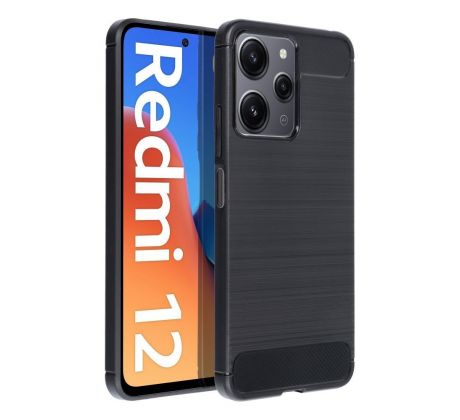 CARBON Case  Xiaomi Redmi 12 4G / Redmi 12 5G cierny