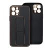 LEATHER Case Kickstand  Samsung Galaxy S24 FE cierny