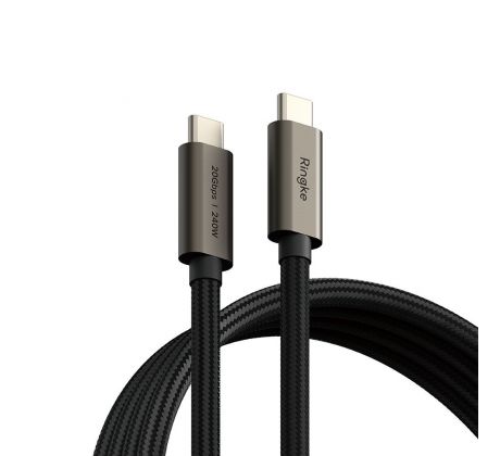 RINGKE USB 3.2 GEN 2X2 TYPE-C CABLE PD240W 200CM BLACK